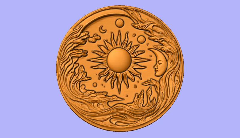 SUN AND MOON PENDANT