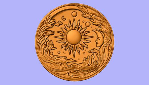 SUN AND MOON PENDANT