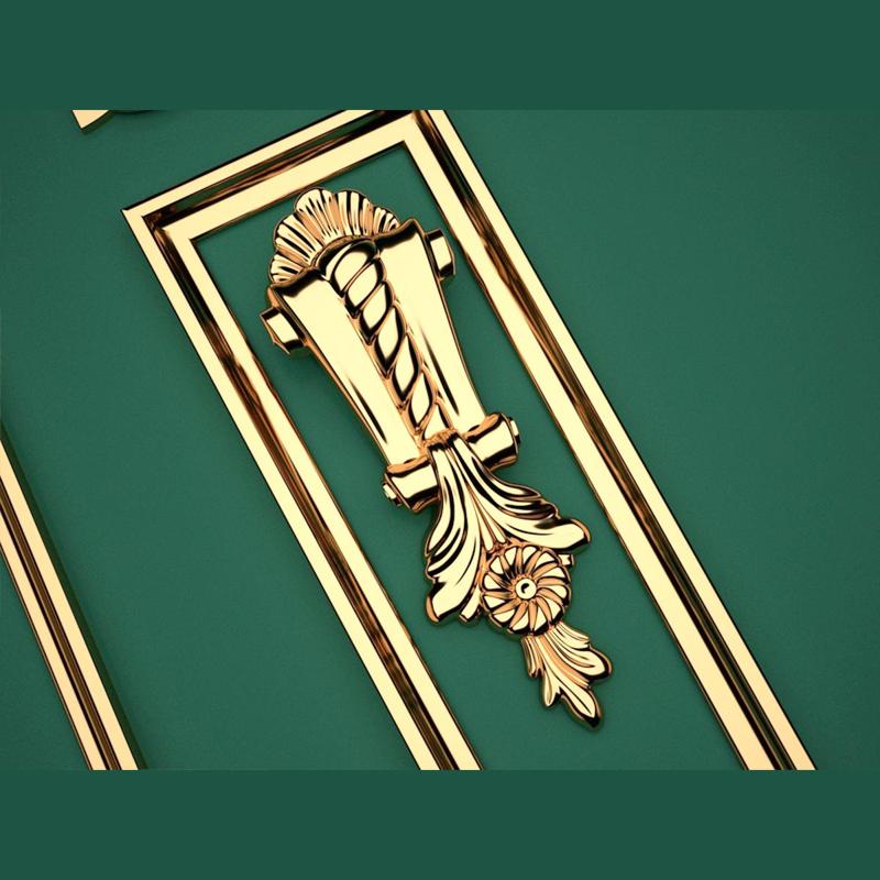 Bracket Floral Decor for CNC 6 pcs 3D STL Router Carving