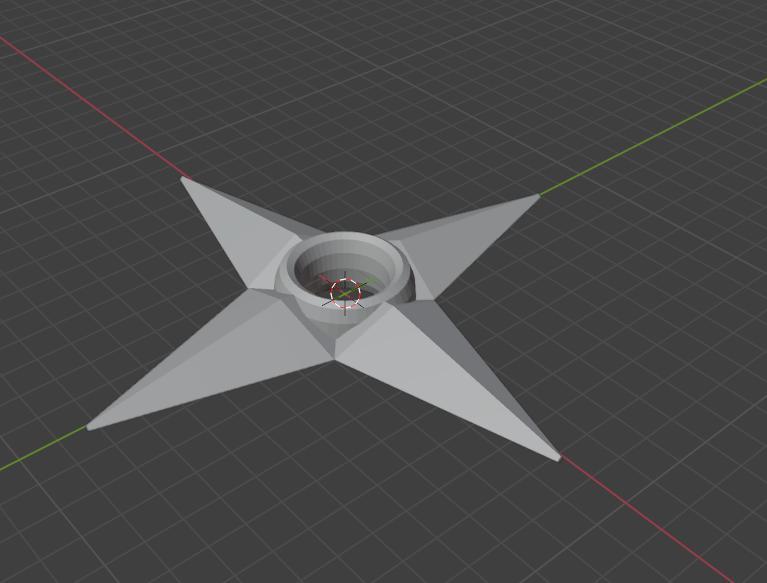 Ein Wurfstern aus Naruto 