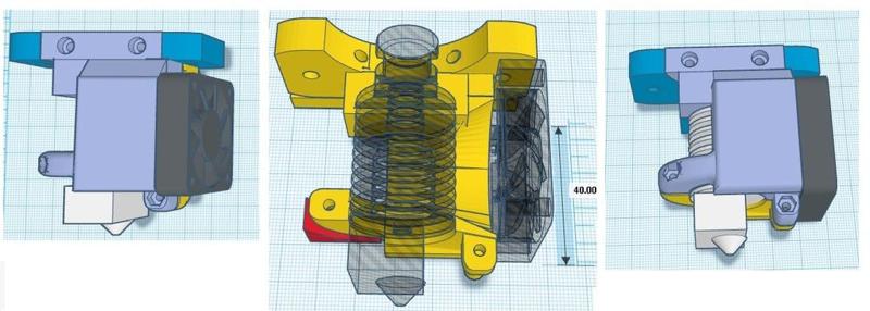 E3D V5 full integrated 40mm fan