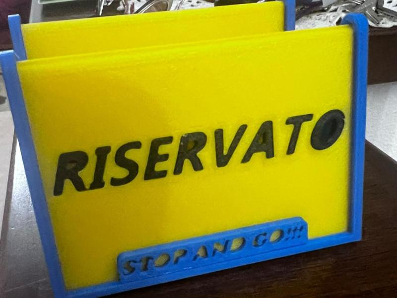 Cartellino per locali componibile 