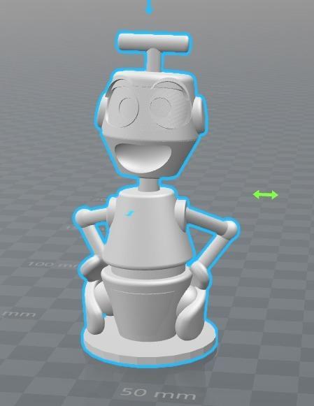 bust of Nono the little robot