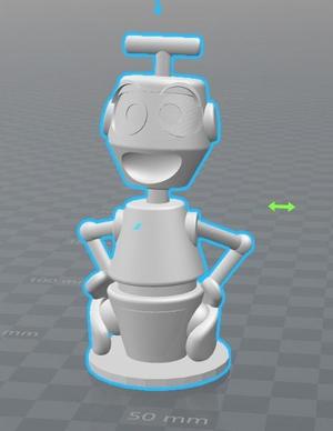 bust of Nono the little robot