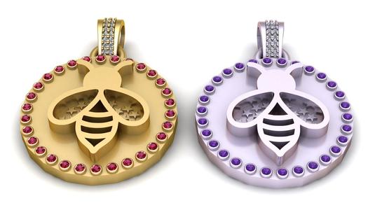 ROUND GOLD PENDANT  3d printable model