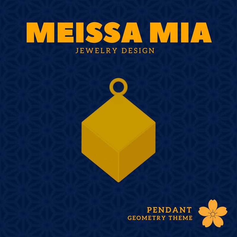 Charmingly Cubed – 3D Print File for a Playful Pendant