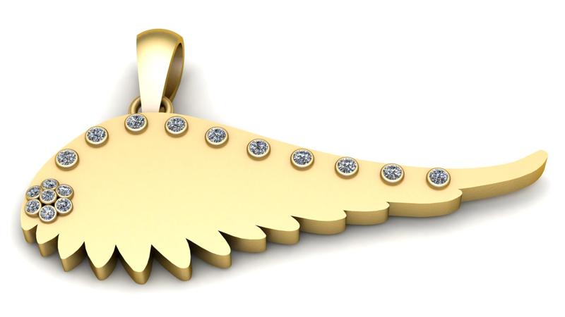 Gold Wing Pendant