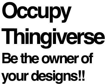Occupy Thingiverse Test Cylinder