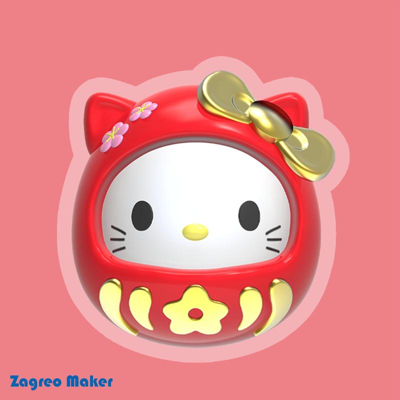 Darumas Sanrio hello kitty