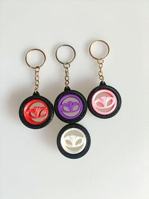 Daewoo Gyroscope Tire Keychain – Rotating Logo