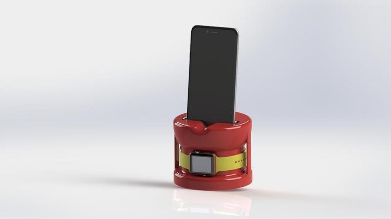 iPhone and Apple Watch stand