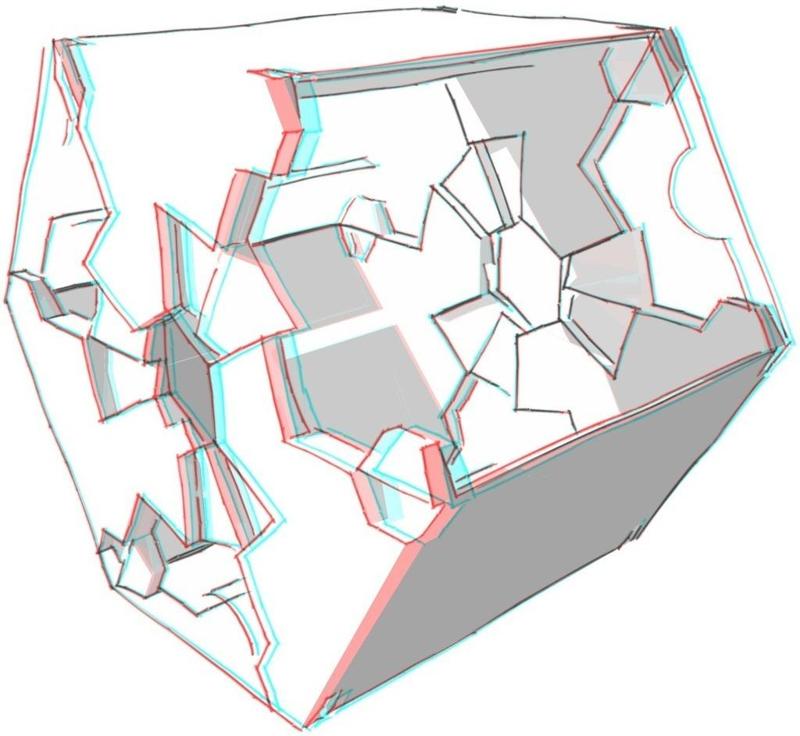Lock-Tab Hexagonal Box