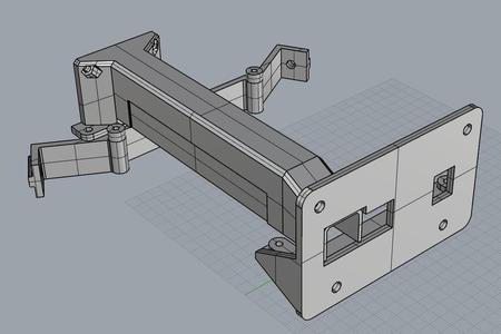 Anycubic Delta Trigorilla board mount and cooling tunnel