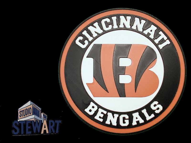 Cincinnati Bengals NFL LOGO - COASTER/OFFICE SIGN