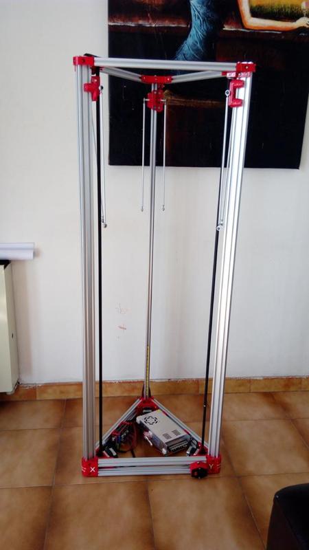 AsterMax Delta printer extended volume extra solid frame
