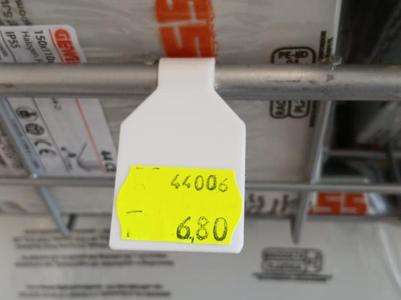 Tag hanger for wire grid panel