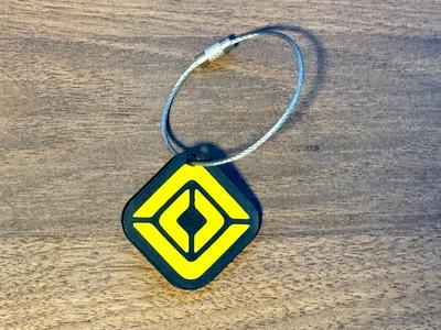Rivian Compass Logo Keychain