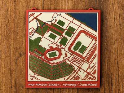 Max Morlock Stadium 1.FC Nuremberg 3D Miniature