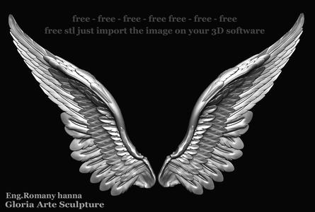 free Relieve image for the wings of Ava o Ave statue from Egyptian sculptor Hany gamal