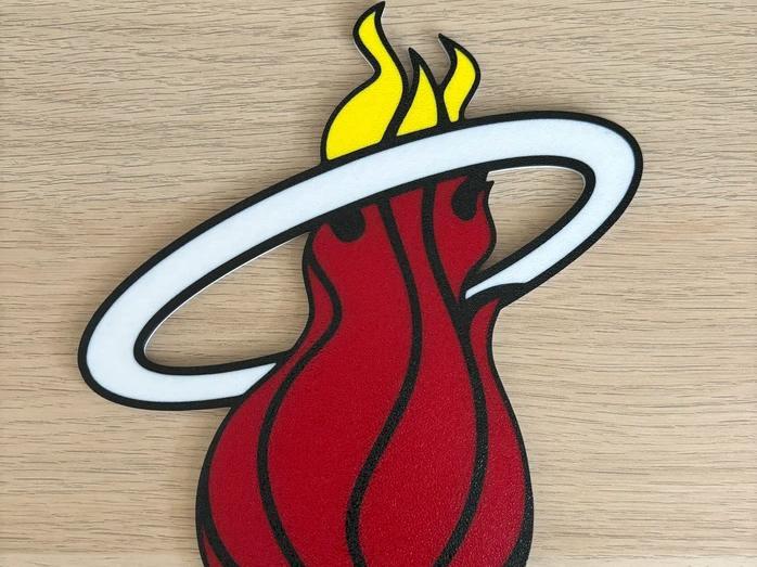 Miami Heat Logo Wall Art