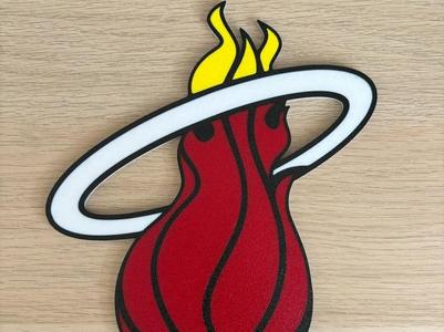 Miami Heat Logo Wall Art