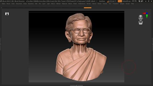 half body old lady
