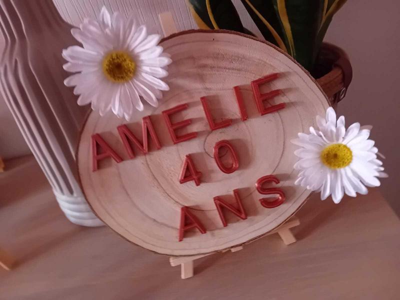 Bois'Fleur - Personalized Flower Rondin 🌸🪵