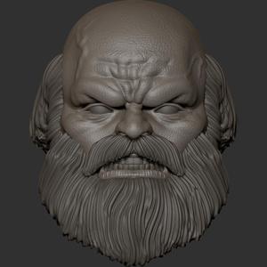 Maestro custom action figure head
