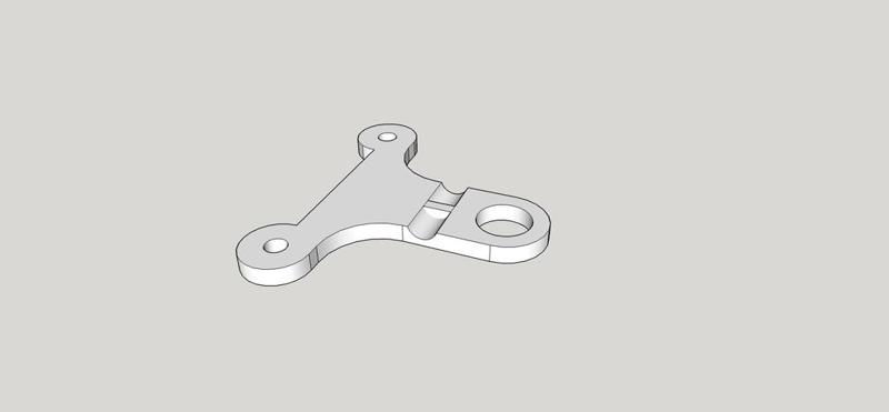 Break away antenna mount for alien style drone or any with 32mm post spread