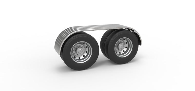 Semi truck Rear fenders Set 7 Scale 1:25