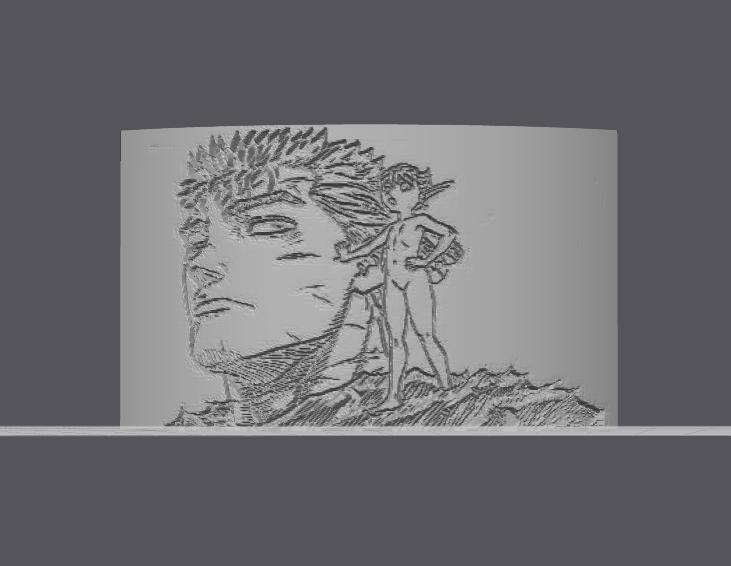 BERSERK GUTS ELF PUCK DESK ART DECORATION