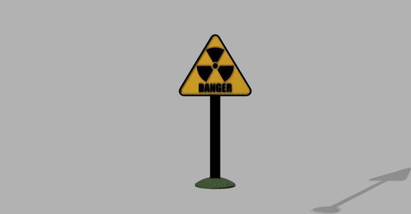 Nuclear hazard sign