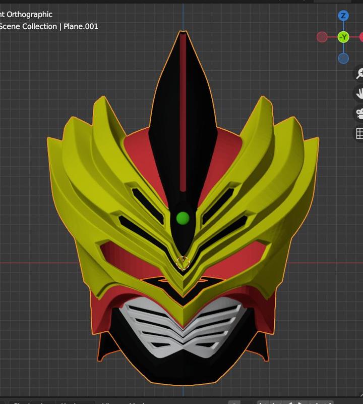 Kamen Rider Odin fully wearable cosplay helmet 3D printable STL file