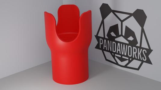 Car Cupholder Extension V2 for 46oz YETI, Stanley, Frank Green – Fits 90mm Car Cupholders | 3D Printable STL by PandaWorks