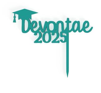 GRADUATION CAKE TOPPER Devontae 2025