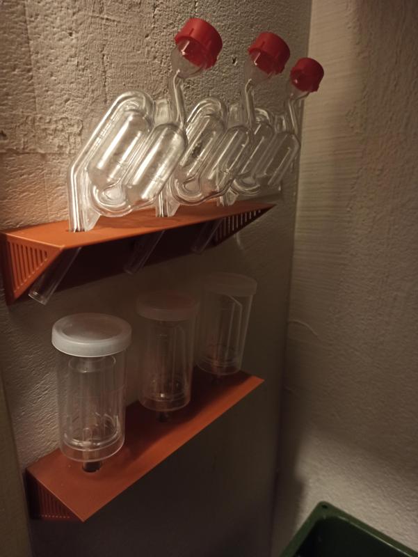 Wall mount for airlocks