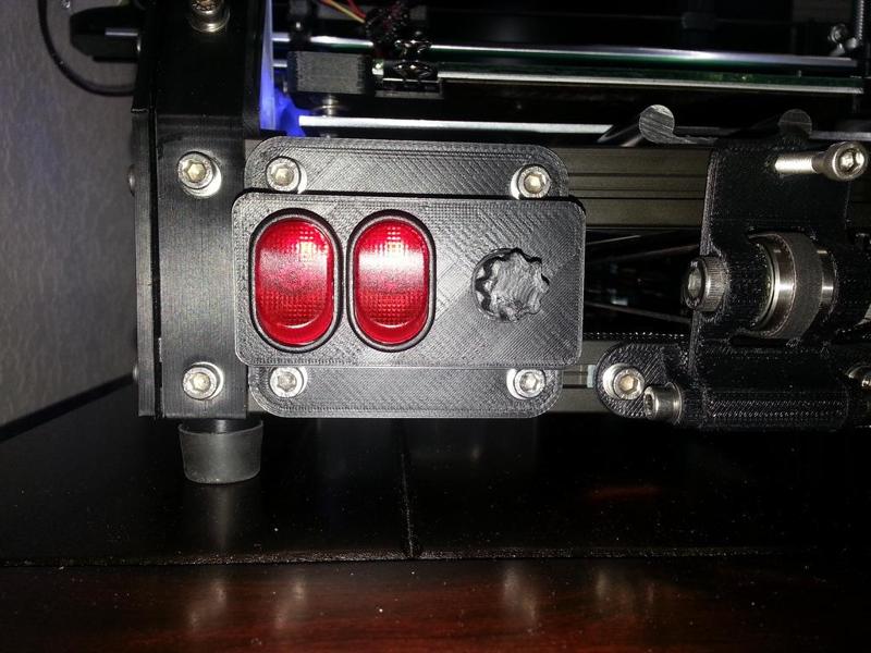 2 Switch + Rheostat Panel for Mendelmax