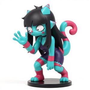 vitzypie - Kami the chameleon figure