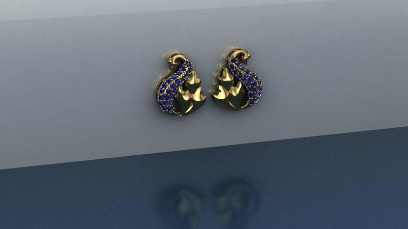 PEACOCK EARRINGS