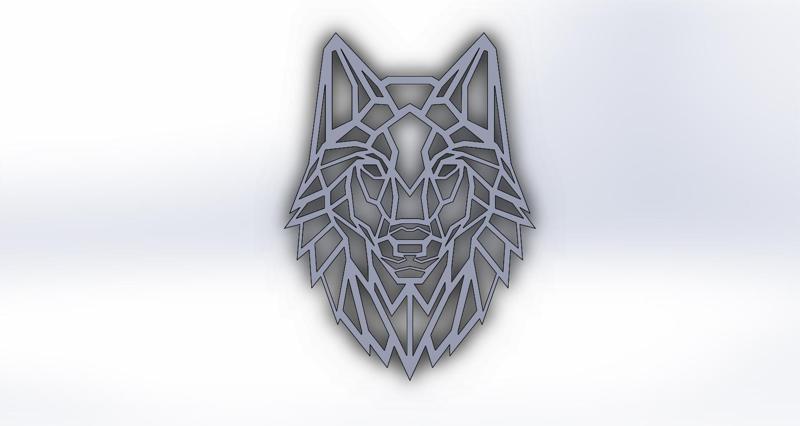 Geometric wolf