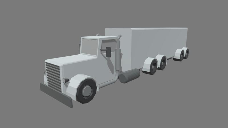 Low Poly Truck // Design 04