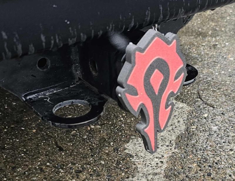 WOW, World of warcraft Horde Trailer Hitch Cover