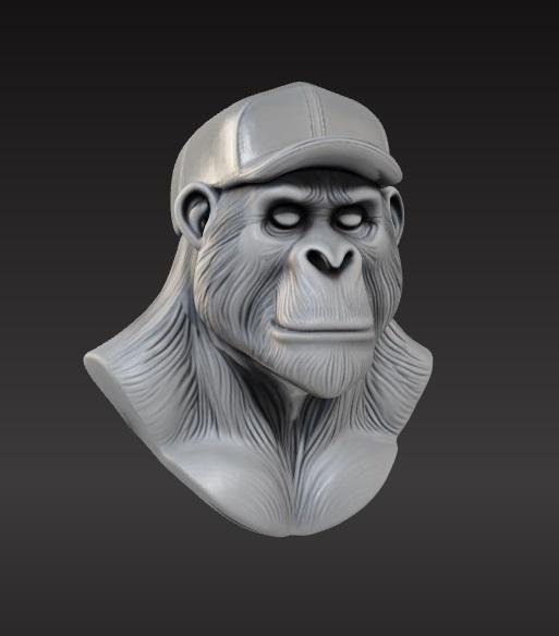 Gorilla bust