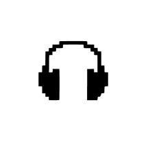 Pixel Headphones Decoration - 2D Art
