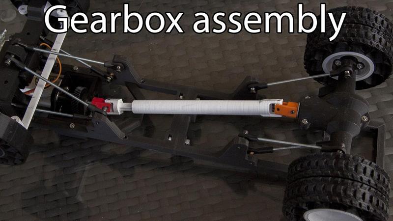 Printed Truck: Gearbox Helical 18:1 Ratio