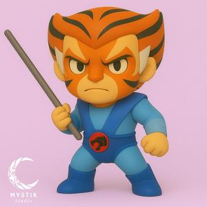 Tygra Chibi – The Invisible Architect of the ThunderCats 🌀🐅 | 3D Collectible Figure