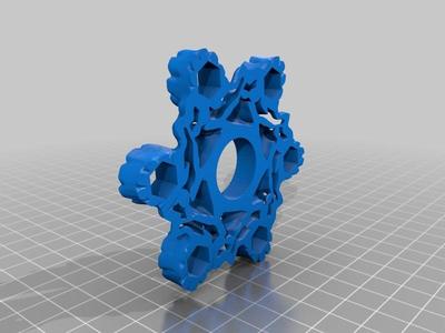 Abstract Spinner - Coral