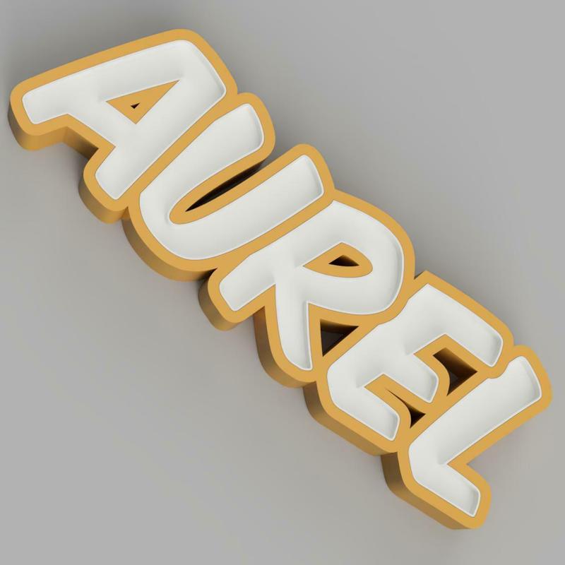 NAMELED AUREL - LED LAMP WITH NAME