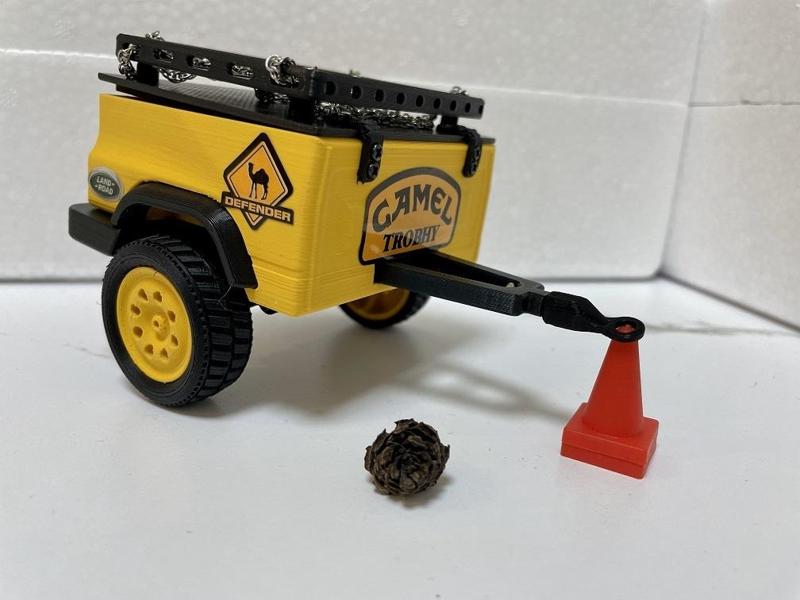 Baby Trailer for 1/24 RC Crawler(FCX24M/SCX24 C10/Kyosho Jeep/Kyosho Jimny/HobbyPlus CR-24)