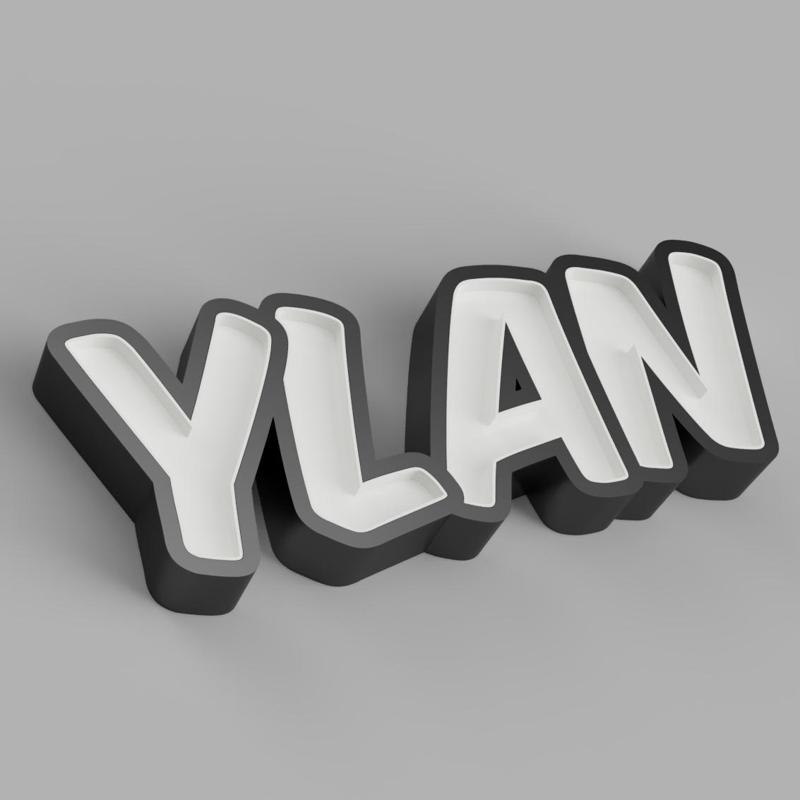 NAMELED YLAN - LED LAMP WITH NAME